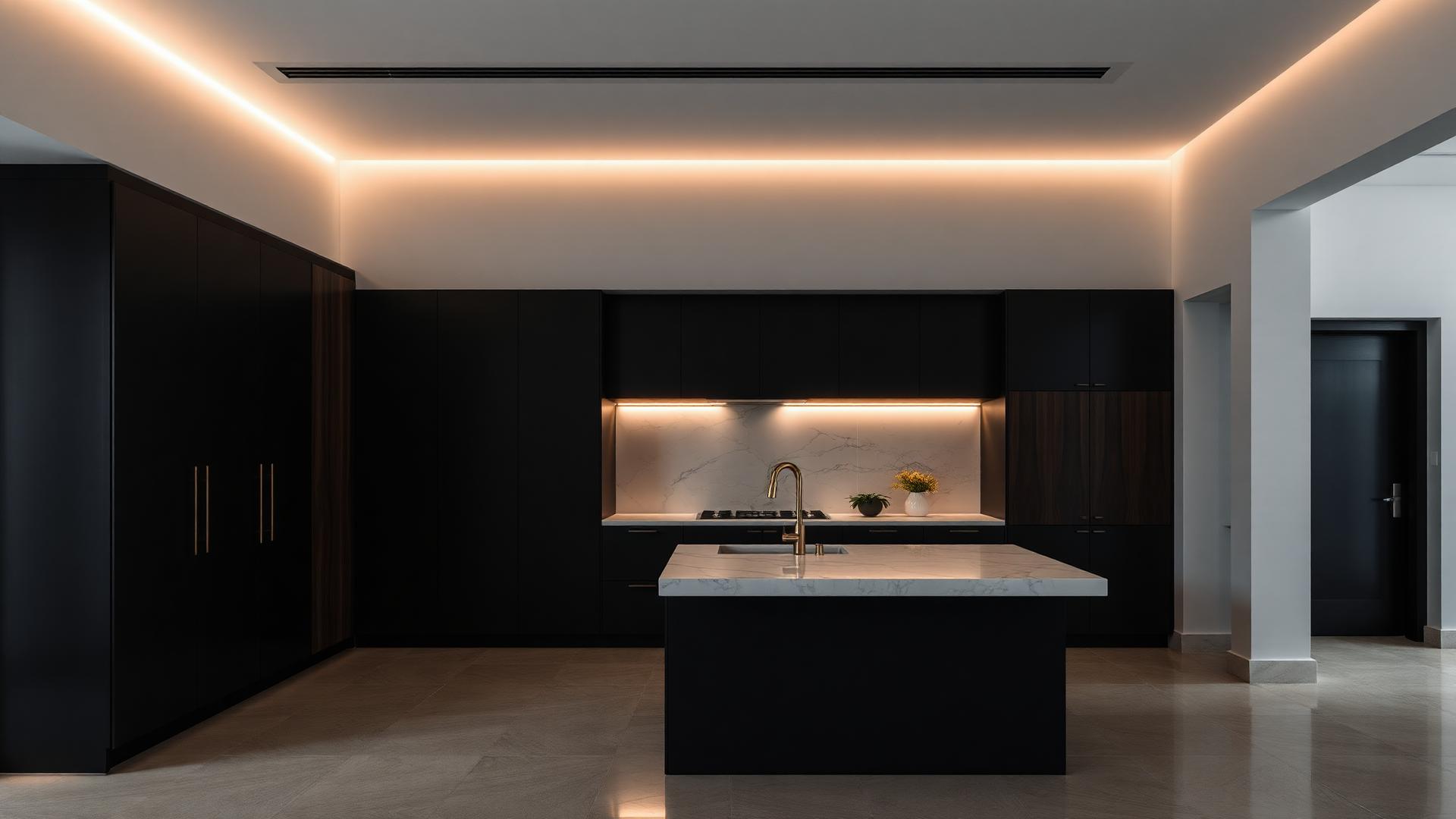 Cocina premium a la medida fabricada por Renova en Monterrey